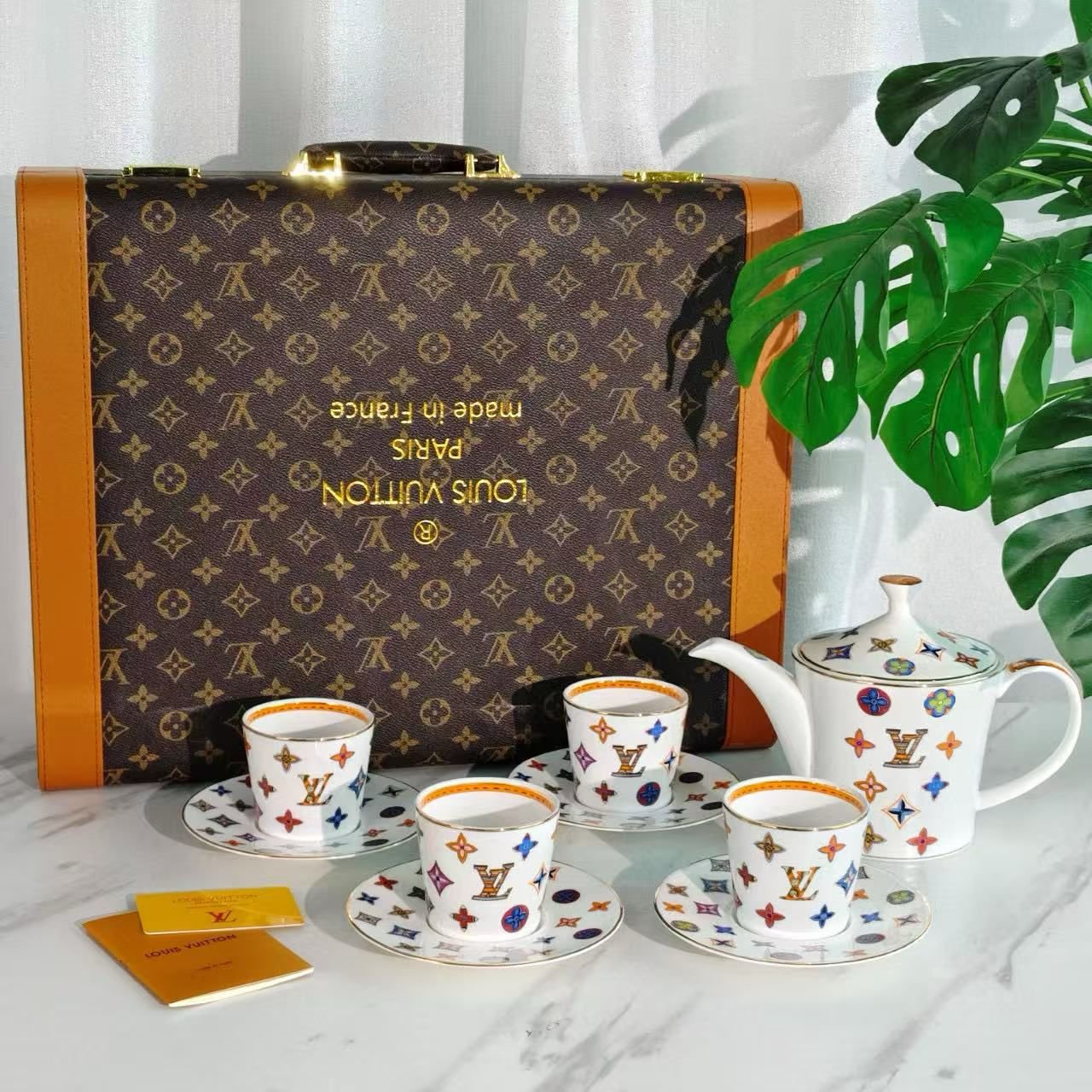 Louis Vuitton Monogram Tea set LV for four people - Louis Vuitton Kitchen and Dining | Aleppo Gift UAE